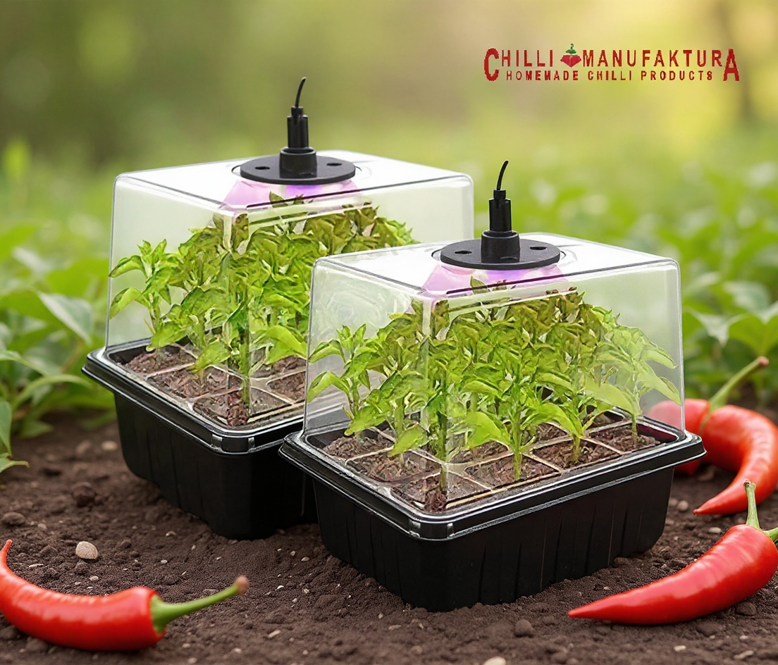 l CHILLI GROW BOX zawiera wszystko, czego potrzebujesz do siewu!