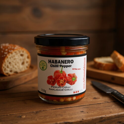 Marynowane papryczki chili Habanero 100 g – bardzo ostre