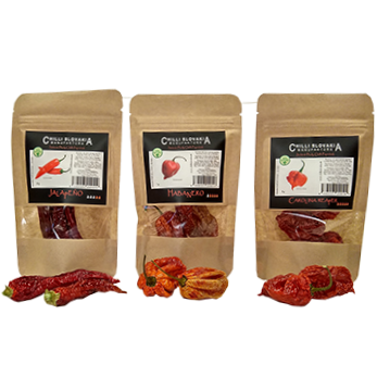 Papryczki chilli suszone w całości 3-częściowy okazyjny zestaw 3x5g