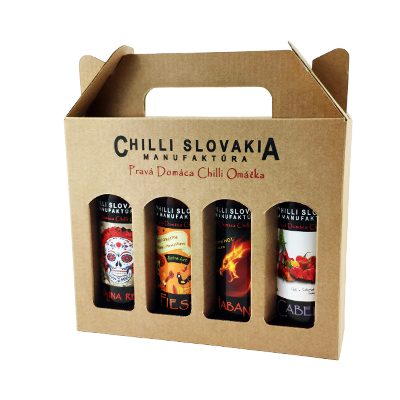Sosy chilli Pudełko upominkowe Brown 4x 100 ml