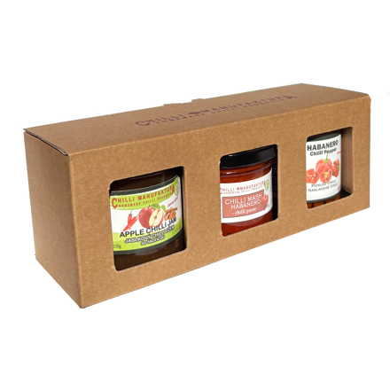 Pudełko prezentowe 3 sztuki: Jam,Mash, Wysterilyzowane chilli