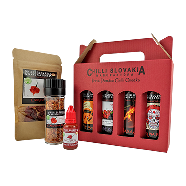 EXTRA HOT przystępny cenowo 7-częściowy zestaw chilli