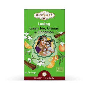 Loving - Zelený čaj, pomaranč a škorica Čaj pre 4. čakru 16x2g